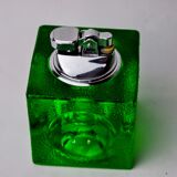 Green ice lighter by Antonio Imperatore, murano glass, Italy, 1970