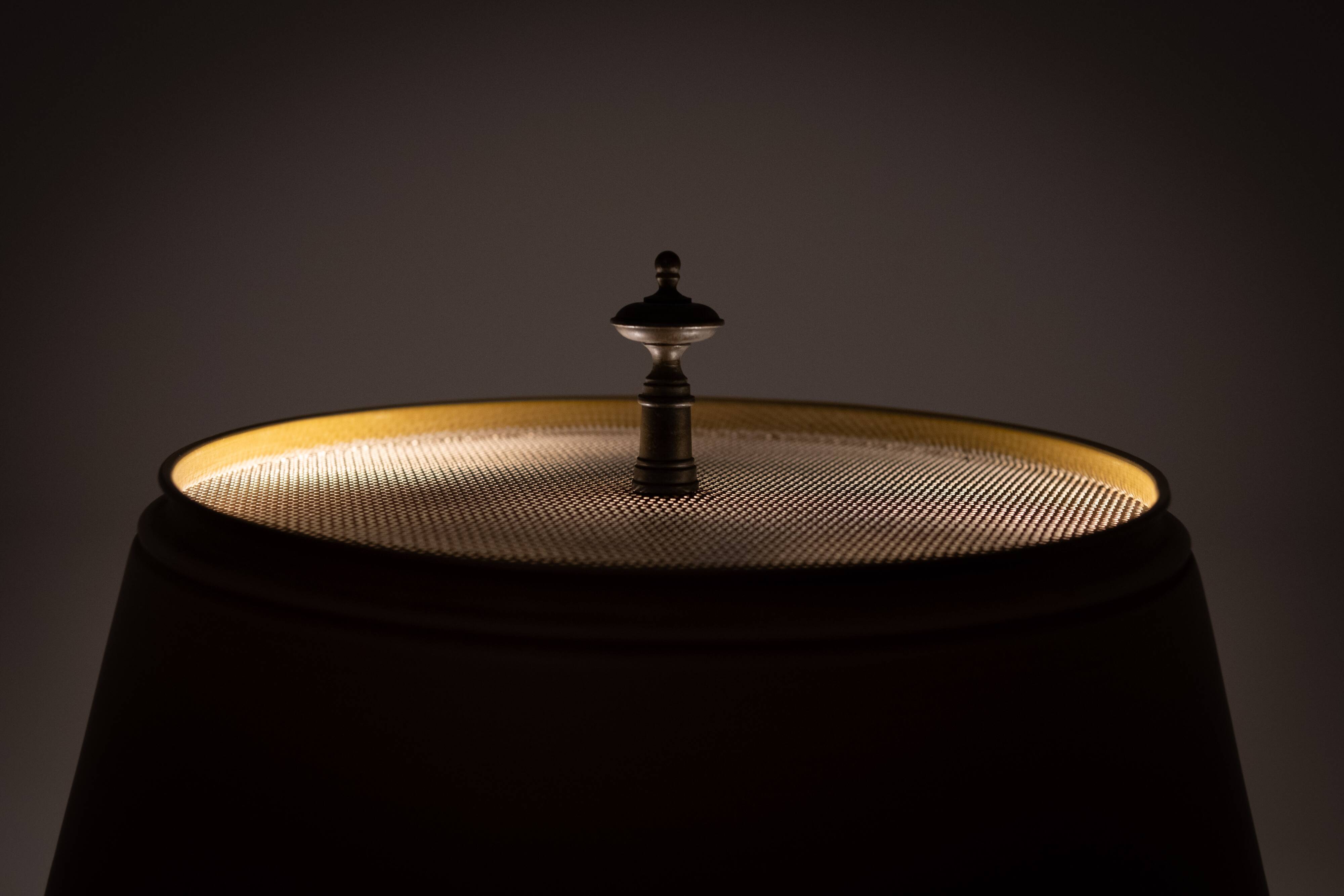 Large Metal Classical Greek Colum Table Lamp 1970 USA