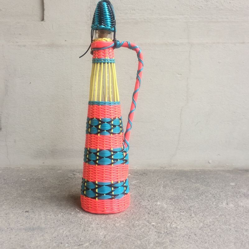 Scoubidou vintage bottle