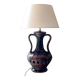 Vintage amphora lamp in ceramic with a new silk and wool shade.