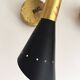 Pair of Italian design flute wall lights from the 1950s