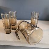 Smoked glass water service