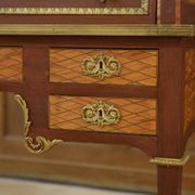 Louis XVI style cylinder desk in marquetry from the Napoleonic III period.