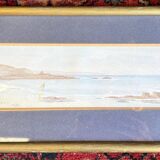 Watercolor signed Janick Laguitton – numbered 10/95 – Seascape