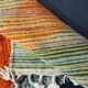 Handmade natural wool Berber rug with colourful patterns 1.5/2.5 m