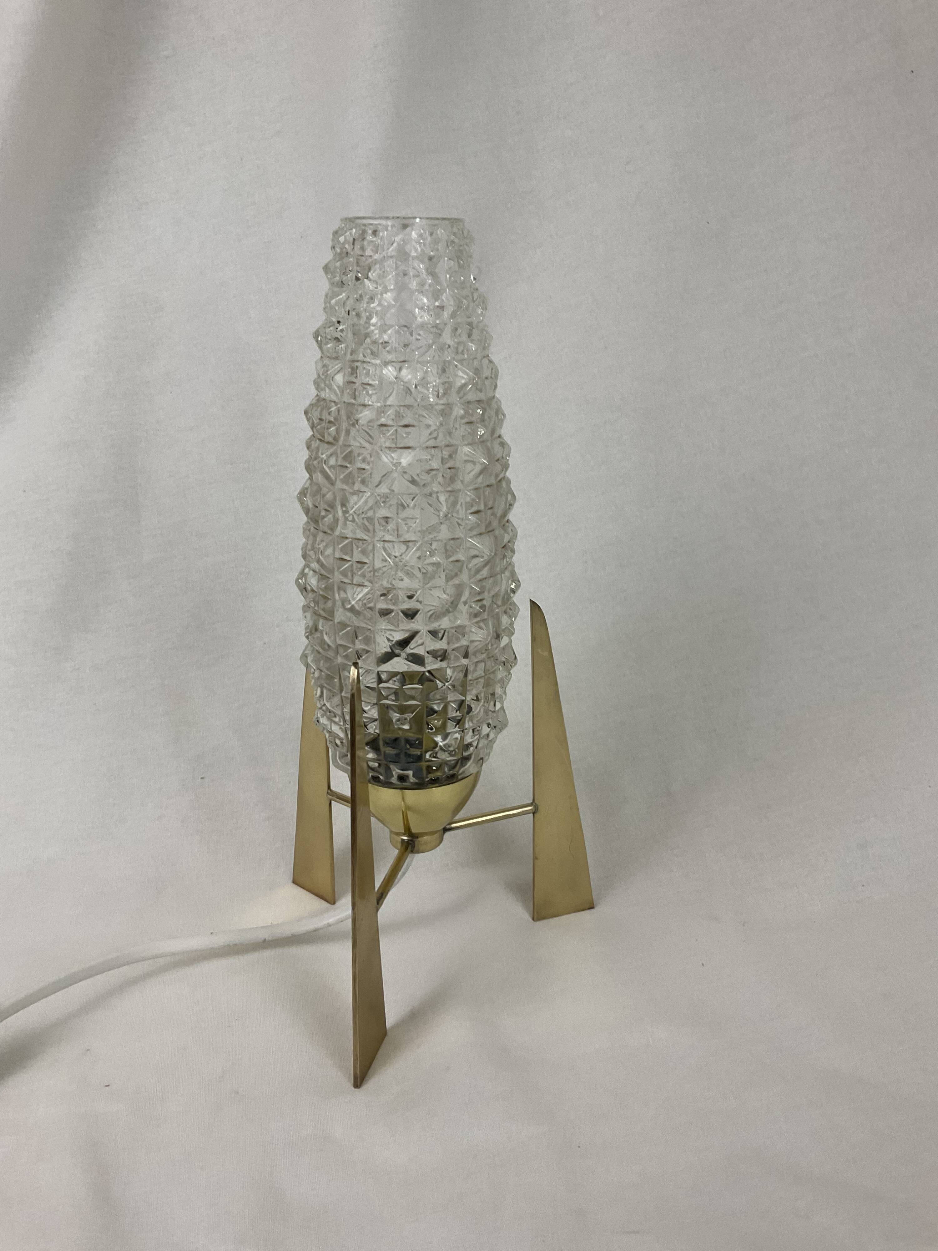 Bedside lamp mid century modern french style 1950 1960 space age