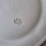 6 "Grès du Marais France" compartment plates for fondue