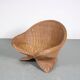1970s Wicker Lotus chair from the Netherlands