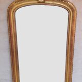 Golden mirror with pediment XIXth