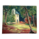 La maison dans le bois, huile sur toile