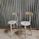 Pair of Nicole Vintage high chairs - Workshop stool