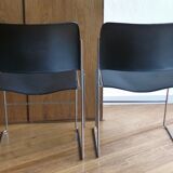 Pair of chairs GF 40/4 design David Rowland years 70