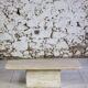 Table basse travertin italien, 1980