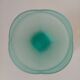 Vintage glass cut mint green pastel Italy