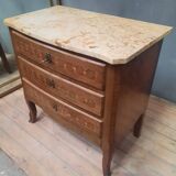 Louis XV style marquetry chest of drawers from the 29th century