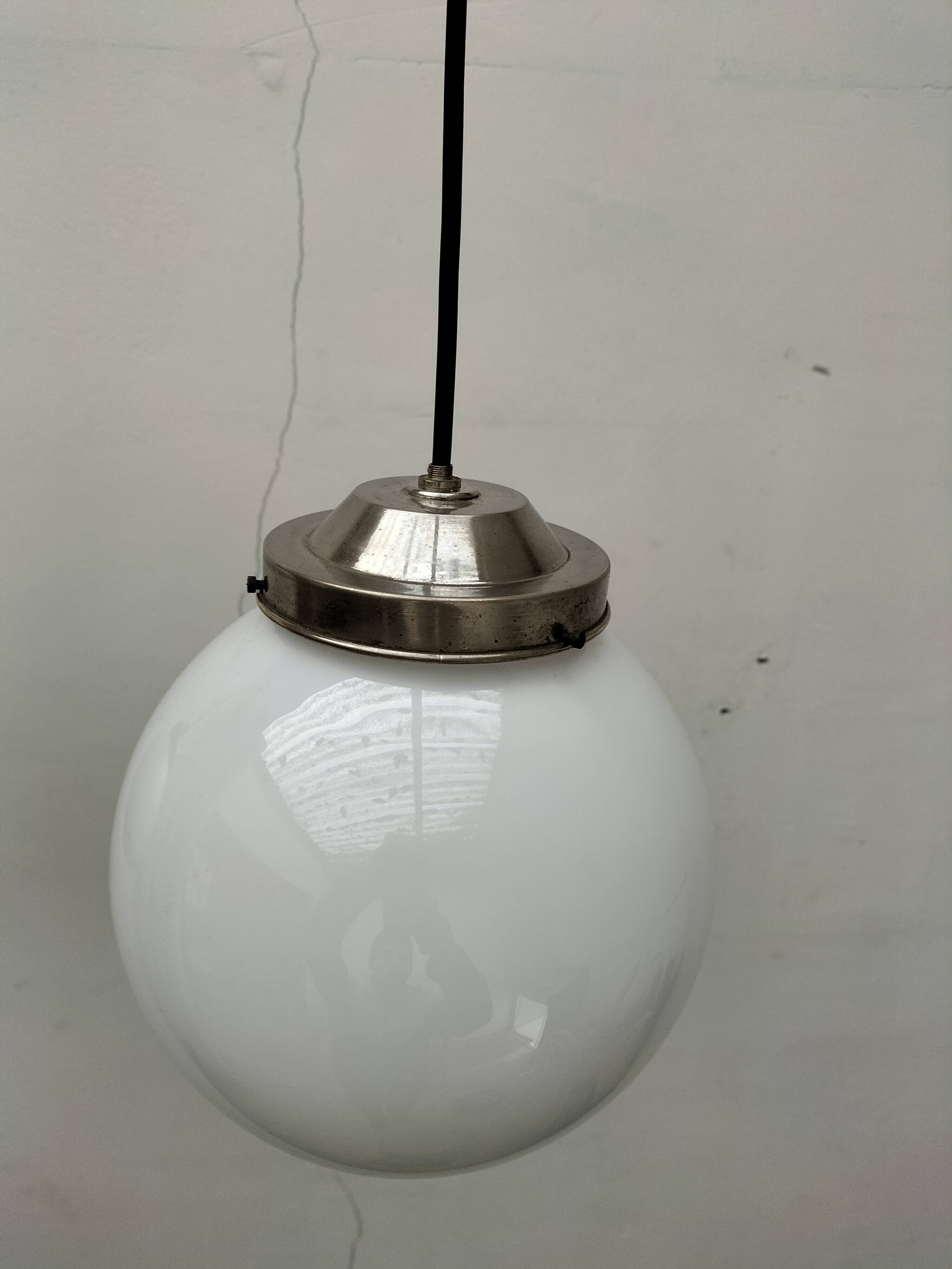 Opaline pendant lights