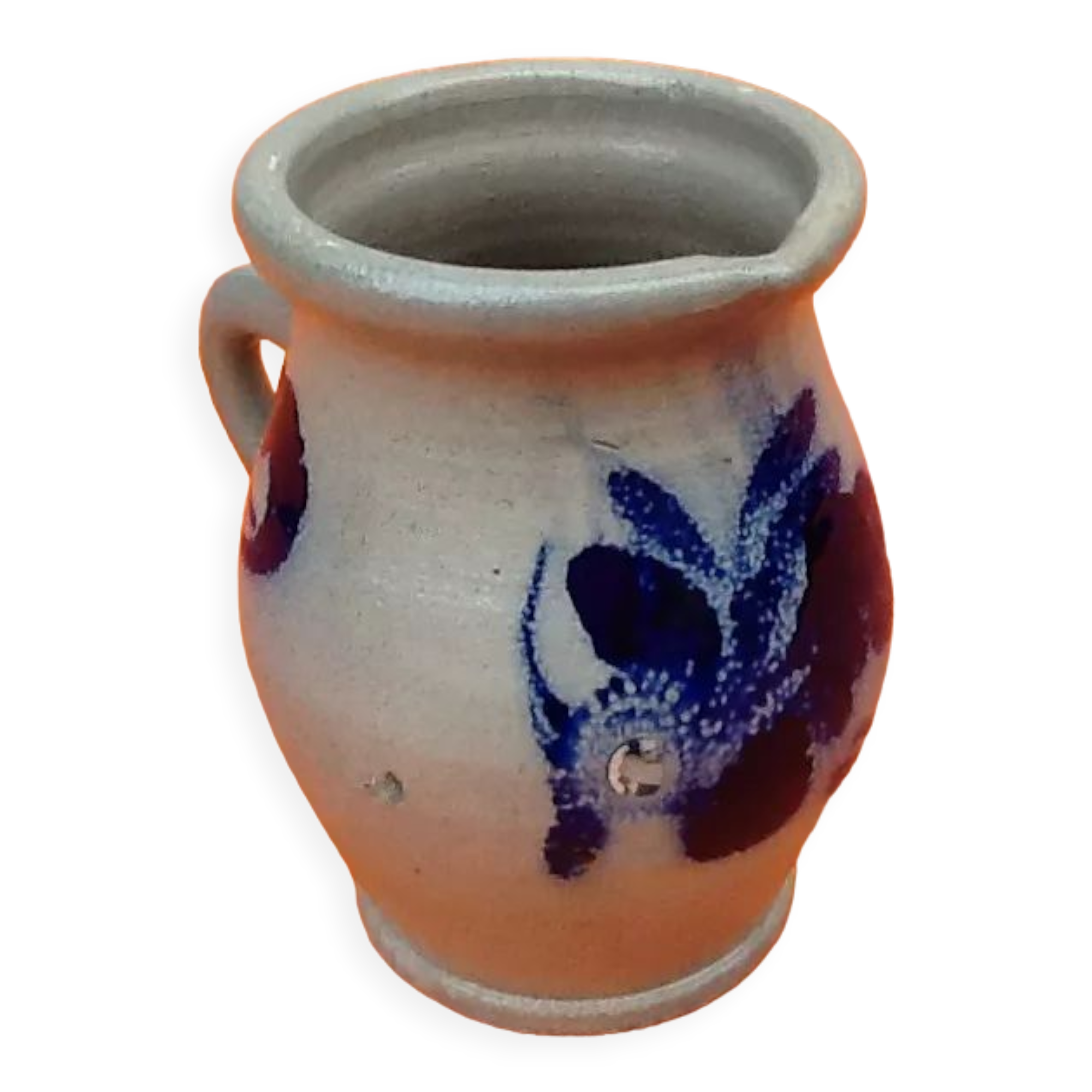 Pitcher grés d'alsace floral decoration