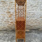 Louis Sognot's library in bamboo and rattan
