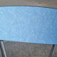 Blue formica set Jafae and its 4 vintage chairs, 70s