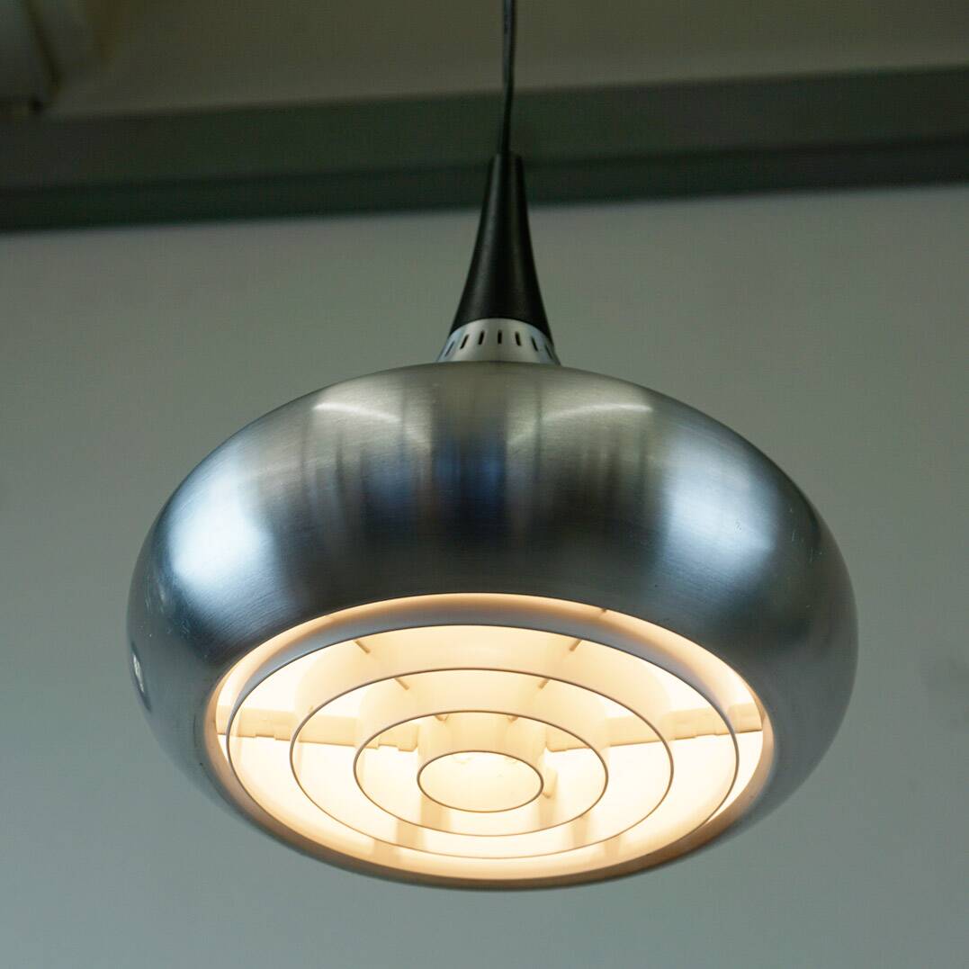 Silver Orient Pendant Light by Jo Hammerborg for Fog and Morup, Denmark