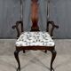 Pair of Chippendale Mahogany Armchairs, England - Early 20th Century