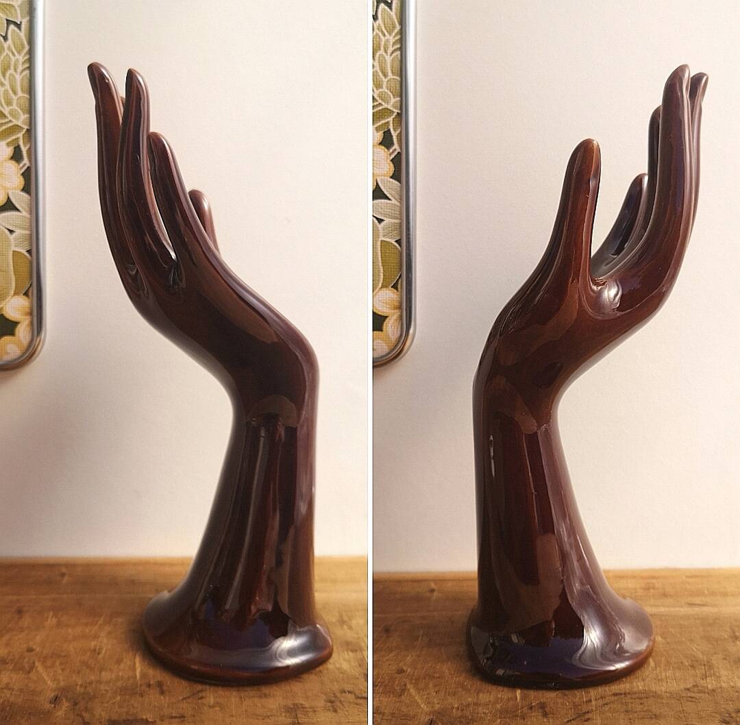 Handmade ceramic soliflore ring sizer jewelry holder