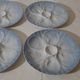 4 oyster plates Plillivuyt décor large fire Jorgen Jallen diam 23 cm