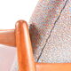 Fully restored vintage armchair, designer E.Homa, 60s, East Europe, multicolour, water resistant