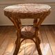 Stool - side table - in wicker