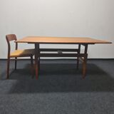 Danish adjustable teak coffee table, Kai Kristiansen