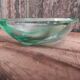 Large vintage ashtray, from the 60s-70s, in green glass