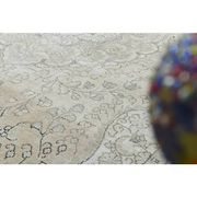 1970s Vintage Persian Handmade Wool Cotton Orange Area Rug 246x345