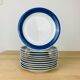 11 dessert plates ceramic starter Koka by Rörstrand Sweden, Scandinavian