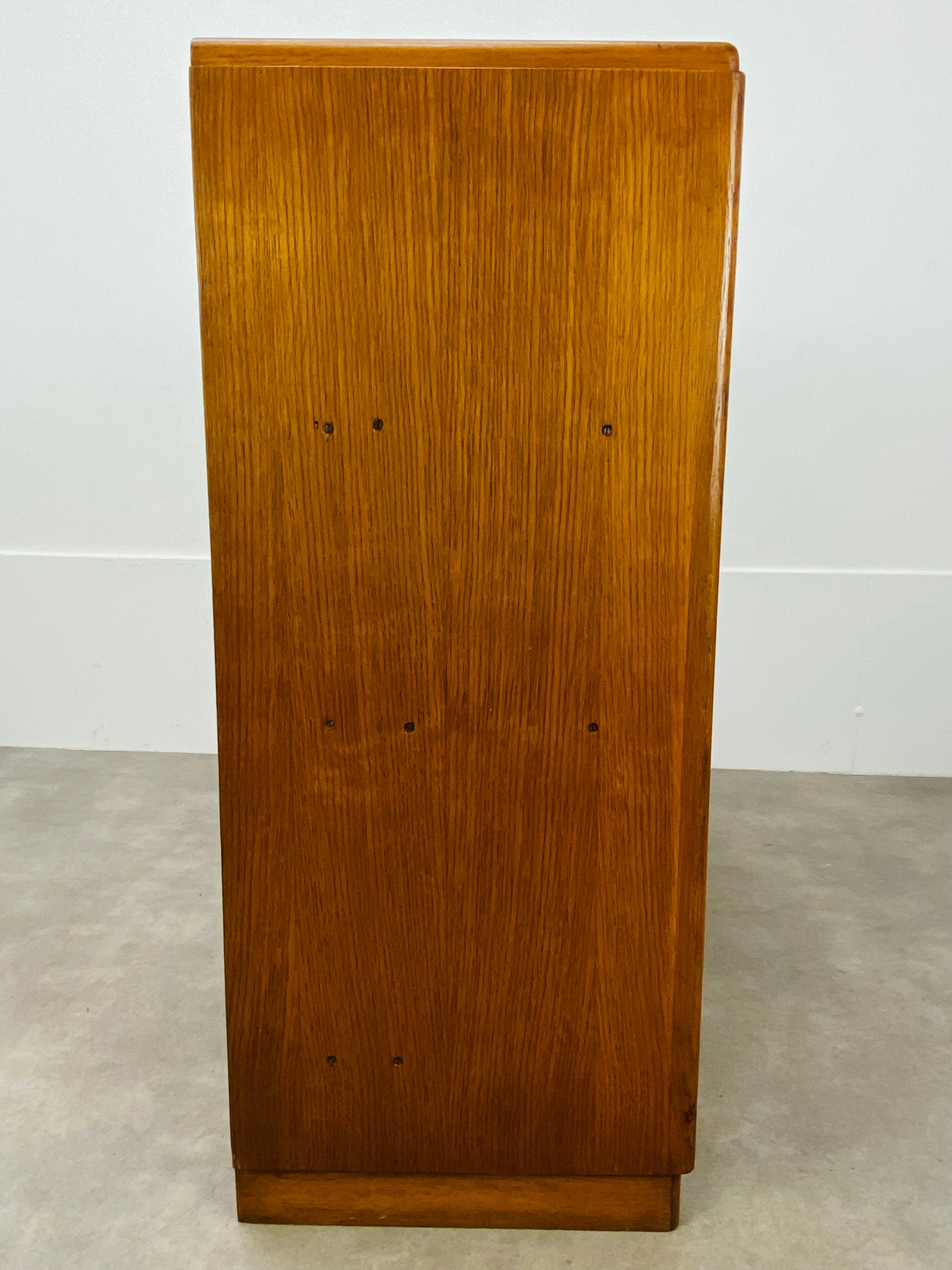 Double curtain binder cabinet