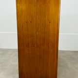 Double curtain binder cabinet