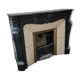 Louis XV style fireplace in black marble