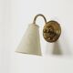Magnificent adjustable italian Mid Century Modern brass wall sconce