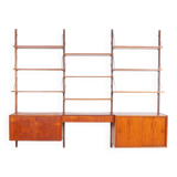 PS System Danish design teak wall system, 1960s
