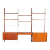 PS System Danish design teak wall system, 1960s