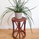 Vintage rattan stool