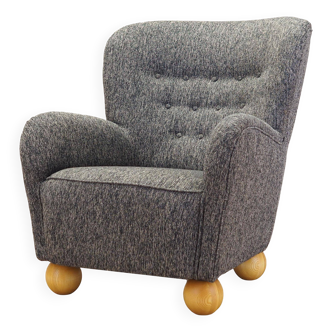 Grey armchair, Scandinavian design, production: Denmark