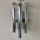 Chrome wall lamps from the 70s