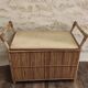 Rattan storage chest