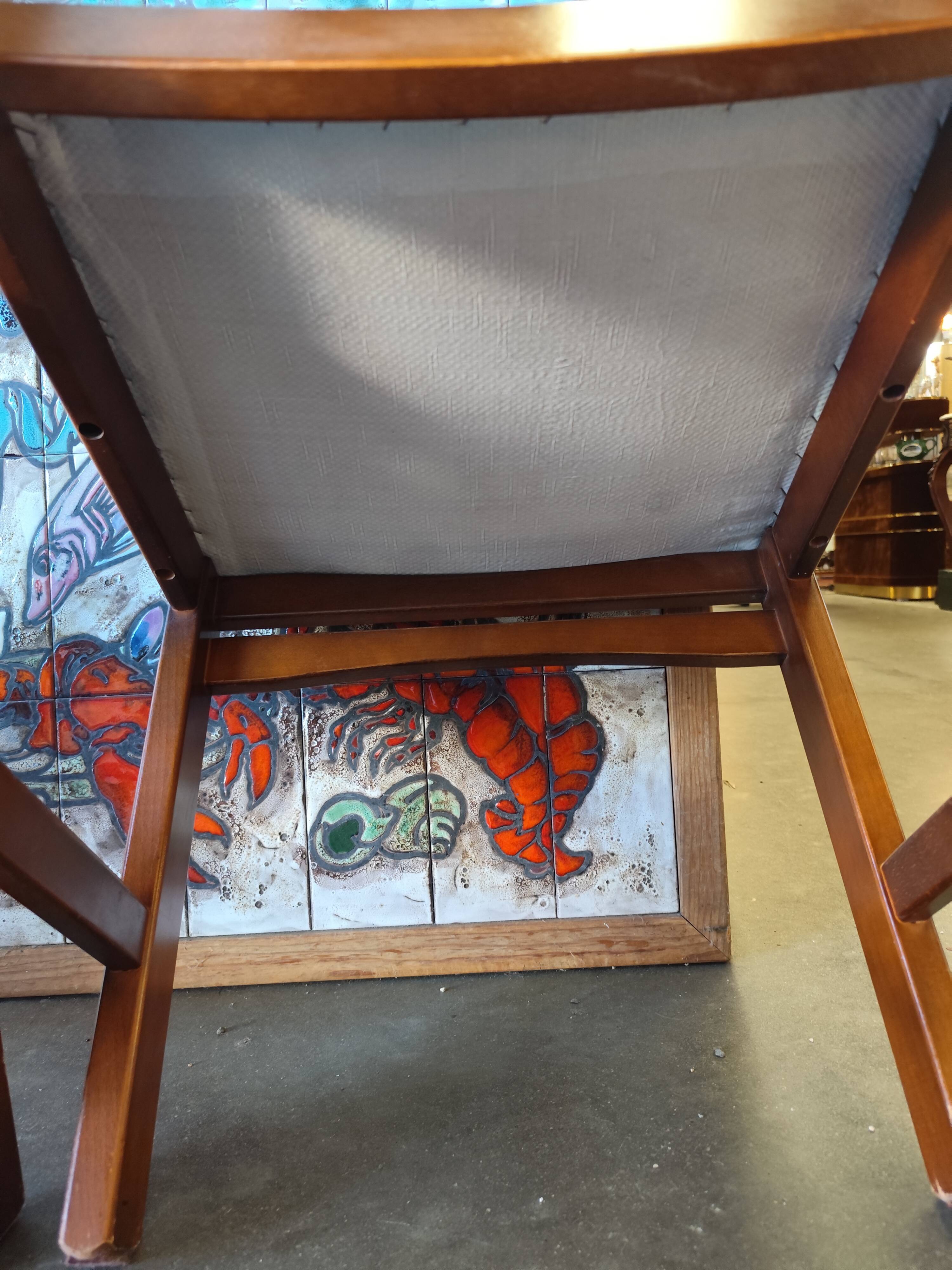 Four vintage Italian chairs from the 1980s