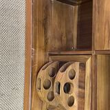 Foldable solid tech bar cabinet
