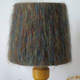 Vintage handmade wool hat lamp
