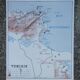 Old poster-school map Rossignol year 50 Tunisia, Algeria