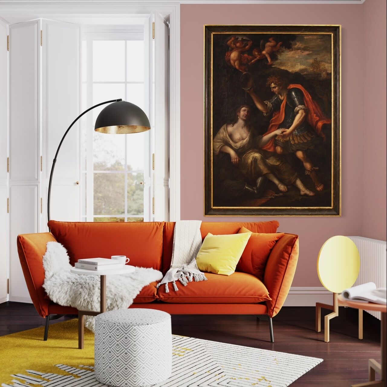 17th century painting, the baptism of Clorinda