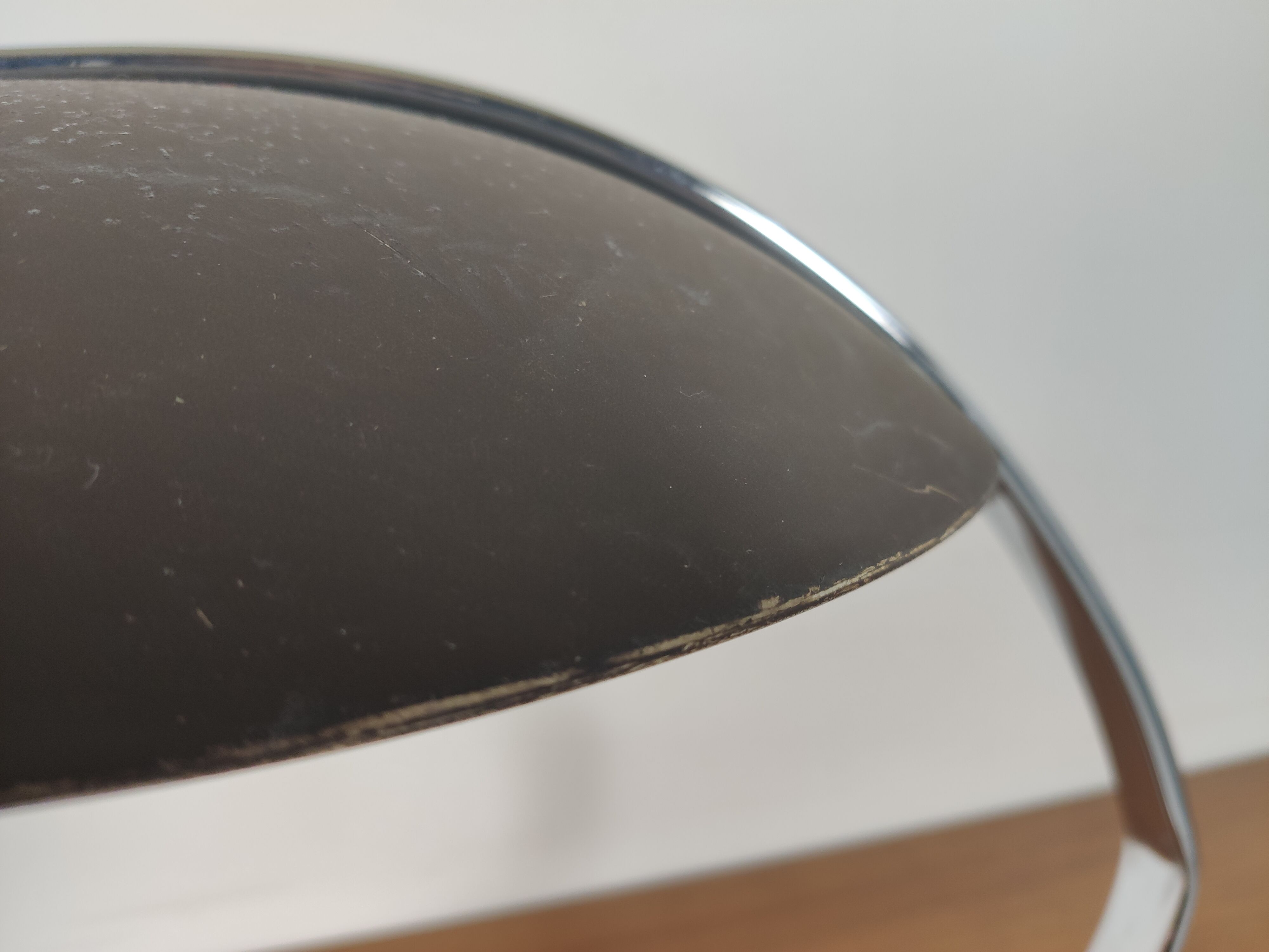 Hillebrand, chrome and metal 60/70s lay lamp