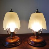 Pair of vintage Italian art deco style lamps